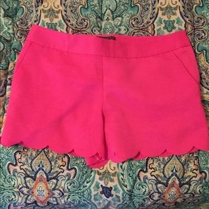 Neon pink shorts